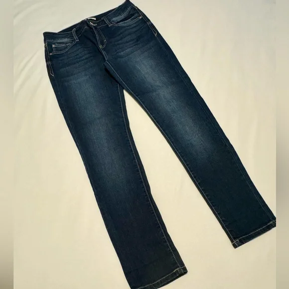 Kenzie Ankle Biter Classic Skinny Jeans Dark Wash NWOT Size 4 Mid Rise Classic - Picture 3 of 13